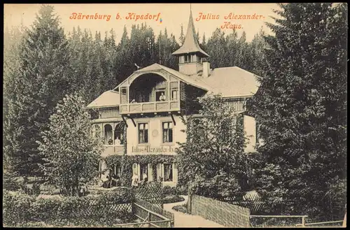 Ansichtskarte Bärenburg-Altenberg (Erzgebirge) Julius Alexander-Haus 1916