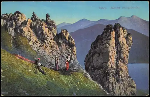 Zakopane Tatry. Mnichy chocholoteskie. Hohe Tatra Tatry Wysokie 1916