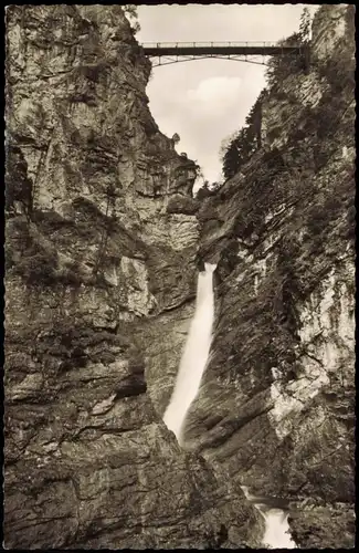 Ansichtskarte  Bellatschlucht mit Marienbrücke 1960