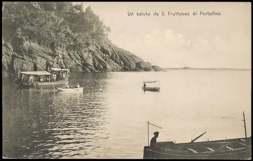 Cartoline Portofino Un saluto da S. Fruttuoso 1911