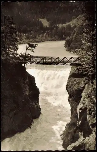 Ansichtskarte Füssen Lechfall (Wasserfall) Waterfall River Falls 1960