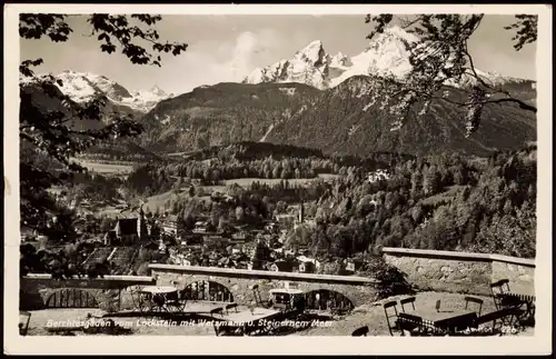 Berchtesgaden Panorama-Ansicht Blick vom Lockstein zum Watzmann 1955