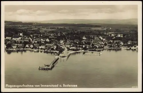 Ansichtskarte Immenstaad a. Bodensee Luftaufnahme Luftbild 1939