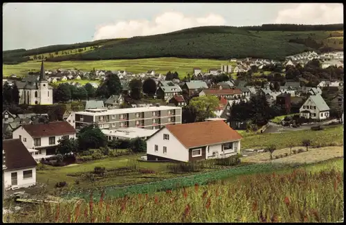 Ansichtskarte Burbach (Siegerland) Stadtpartie Colorfoto AK 1968