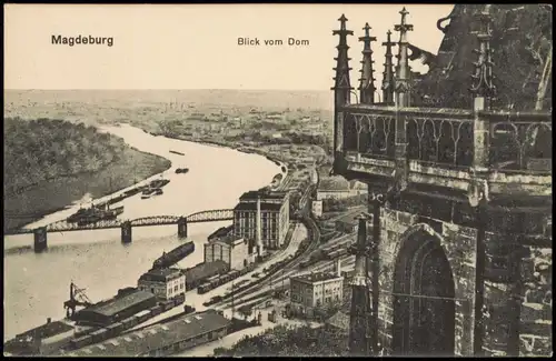 Ansichtskarte Magdeburg Blick vom Dom 1912