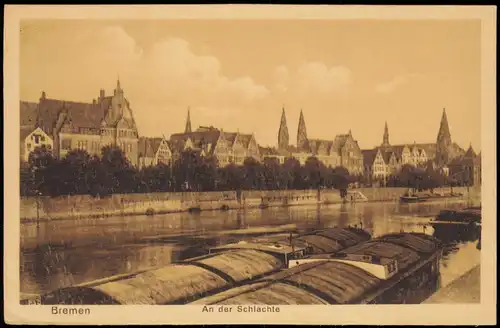 Ansichtskarte Bremen An der Schlachte 1923