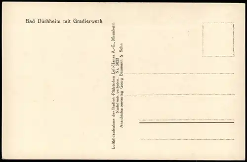 Ansichtskarte Bad Dürkheim Luftbild 1932