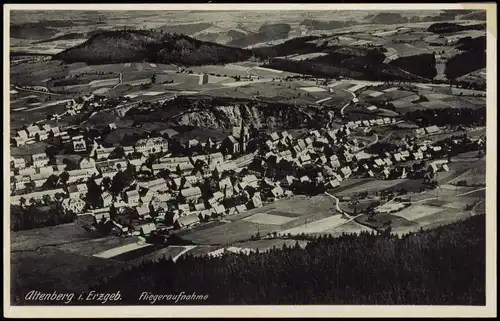 Ansichtskarte Altenberg (Erzgebirge) Luftbild 1930