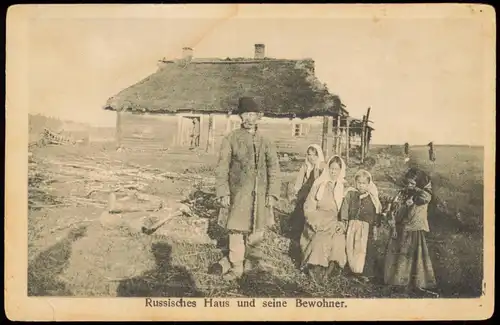 .Russland Rußland Россия Russisches Haus und seine Bewohner. 1918