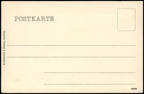 Ansichtskarte Lübeck CONCORDIA DOMI FORIS PAX Straßenblick 1908