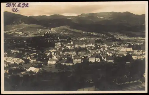 Postcard Rosenberg Ružomberok Rózsahegy Rużomberk Stadt 1931