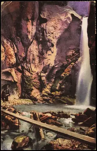 Unterach am Attersee Salzkammergut Wasserfall   bei Unterach a. A. 1910/1906