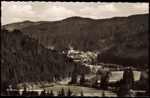 Ansichtskarte St. Blasien Panorama-Ansicht südl. Hochschwarzwald 1960