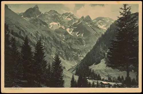 Einödsbach Oberstdorf (Allgäu) Umland Mädelegabel-Gruppe (Alpen) 1920