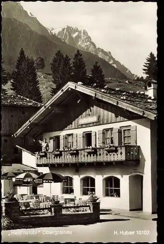 Obergrainau-Grainau Ortsansicht mit Heiß'nstübl Restaurant-Café-Pension 1960