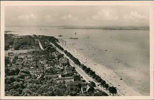 Ansichtskarte Laboe Panorama-Ansicht Blick vom Ehrenmal 1950