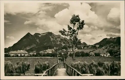 Ansichtskarte Sonthofen Panorama-Ansicht mit Grünten 1940