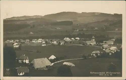 Ansichtskarte Hinterzarten Panorama-Ansicht; Ort im Schwarzwald 1920