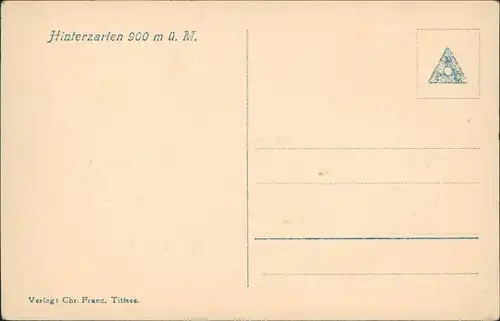 Ansichtskarte Hinterzarten Panorama-Ansicht; Ort im Schwarzwald 1920