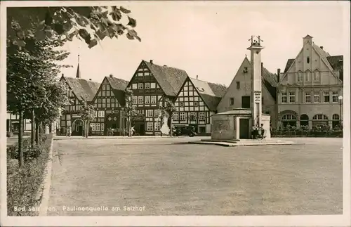 Ansichtskarte Bad Salzuflen Paulinenquelle am Salzhof 1940