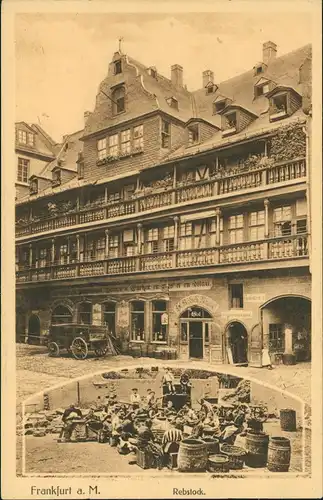 Ansichtskarte Bockenheim-Frankfurt am Main Gasthof Der Rebstock 1910