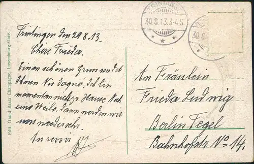 Luxemburg Adolphe-Brücke (Pont Adolphe), Tram Straßenbahn 1913