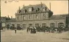 Douai Dowaai Bahnhof La Gare, Pferde-Fuhrwerke am Bahnhofsplatz 1910