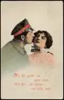 Ansichtskarte  Feldpostkarte Soldat gedenkt seiner Frau 1915  Feldpost