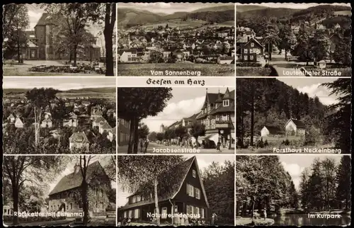 Ansichtskarte Seesen Jacobsenstraße, Forsthaus uvm 1954