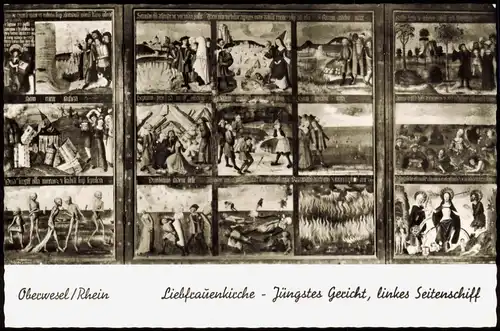 Oberwesel Liebfrauenkirche - Jüngstes Gericht, linkes Seitenschiff 1965