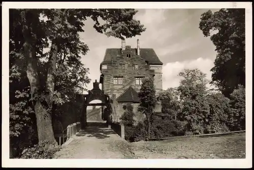 Ansichtskarte Obrigheim Schloss Neuburg 1968  gel. Landpoststempel