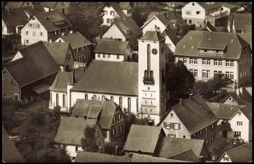 Ansichtskarte Gerhausen-Blaubeuren Luftbild mit Kirche 1975