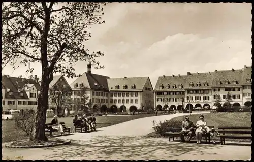 Ansichtskarte Freudenstadt Marktplatz 1964