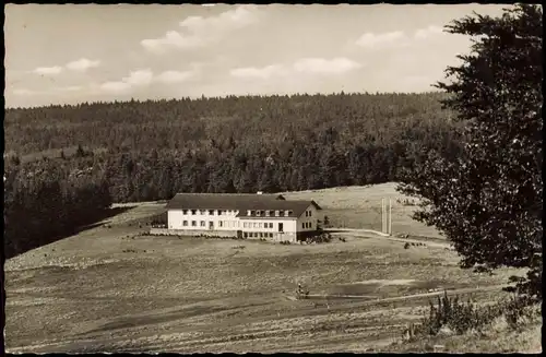 AK Schotten Vogelsberg Jugendherberge  1960  gel. Landpoststempel über Nidda