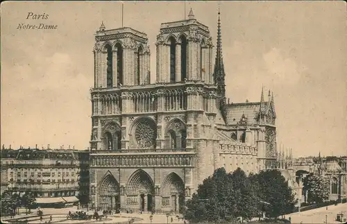 CPA Paris Kathedrale Notre-Dame de Paris 1910