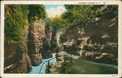 .USA United States of America AUSABLE CHASM, N. Y., Felsformation 1931