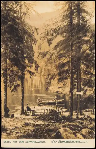 Ansichtskarte Seebach Mummelsee GRUSS AUS DEM SCHWARZWALD 1910