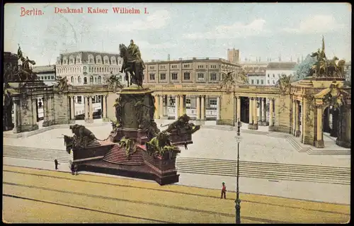 Ansichtskarte Lichterfelde-Berlin Denkmal Kaiser Wilhelm I. 1906
