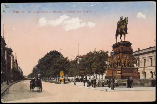 Mitte-Berlin Unter den Linden Denkmal Friedrich des Großen 1921