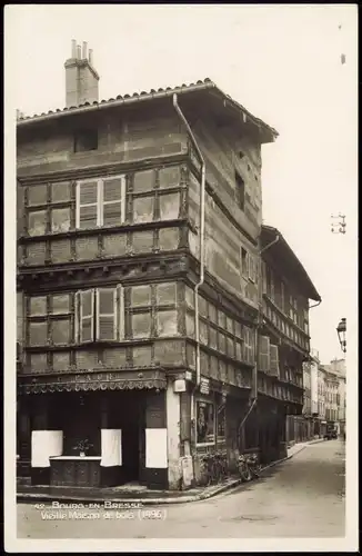 CPA Bourg-en-Bresse Ortsansicht, Vieille Maison de bois 1940