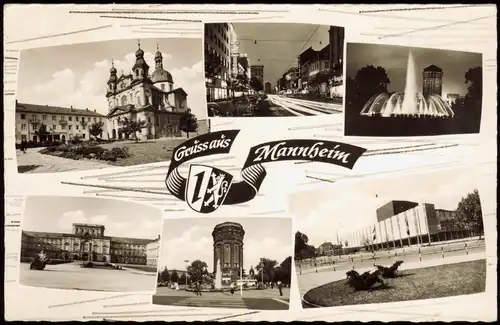 Ansichtskarte Mannheim MB: Stadtansichten 1967