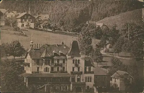 Bärenfels (Erzgebirge)-Altenberg (Erzgebirge) Partie am Hotel Kaiserhof 1910