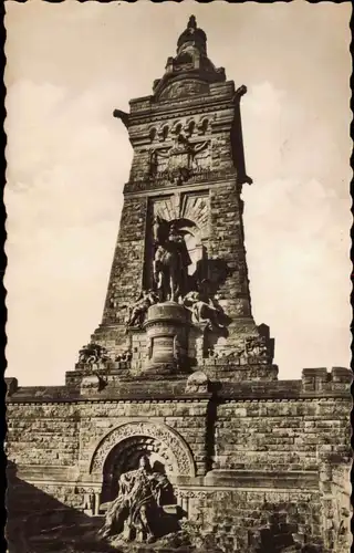 Ansichtskarte Kelbra (Kyffhäuser) Kyffhäuser-Denkmal u. Barbarossa 1961