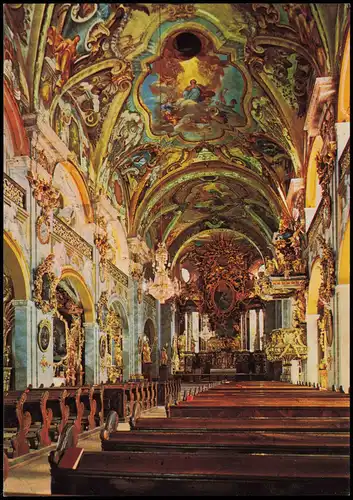 Vorau Kirchenschiff Chorherrenstift Vorau Steiermark Österreich 1970