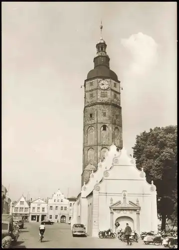 Ansichtskarte Luckau Łuków Marktplatz Am Markt zur DDR-Zeit 1978