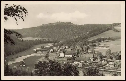 Ansichtskarte Augustusburg Erzgebirge Augustusburg mit Hennersdorf 1955