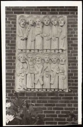 Düsternort-Delmenhorst Demost Plastik Die zwölf Apostel - Kirche 1954