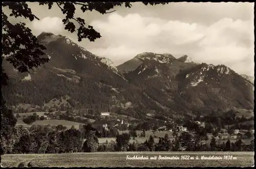Fischbachau Panorama-Ansicht mit Breitenstein 1622 m ü. Wendelstein 1838 m 1950