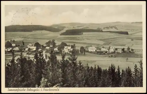 Bobengrün Panorama Sommerfrische Bobengrün i. Frankenwald 1957