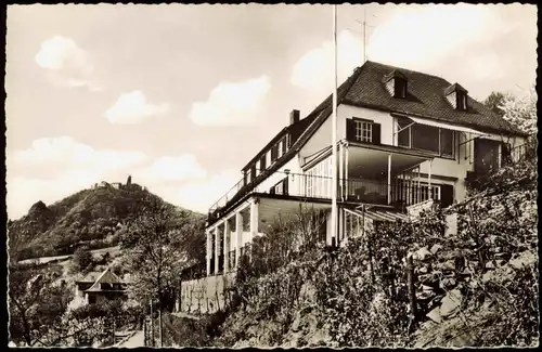 Rhöndorf-Bad Honnef Haus Adenauer mit Blick auf den Drachenfels 1963